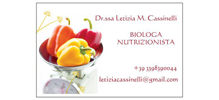 Dr.ssa Letizia Cassinelli - Biologa Nutrizionista